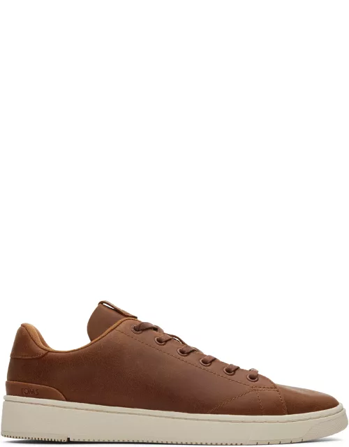 TOMS Men's Brown Leather TRVL LITE Sneaker