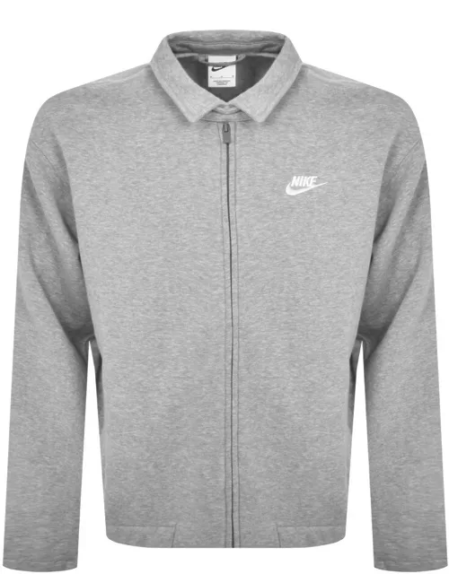 Nike Harrington Full Zip Sweatshirt Grey