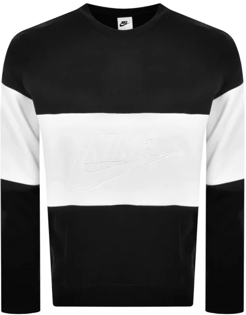 Nike Colour Block Sweatshirt Black
