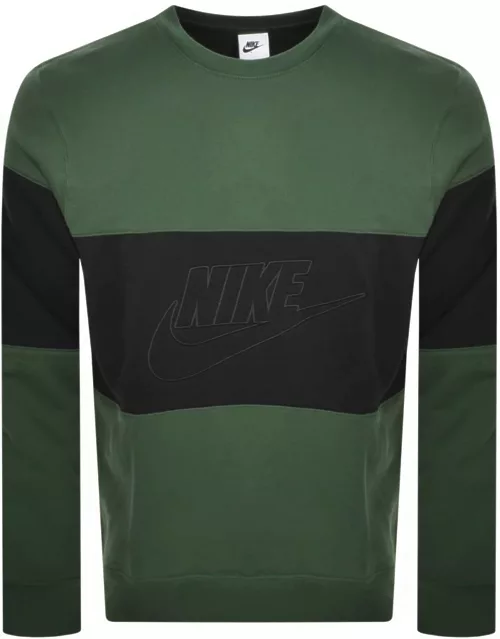 Nike Colour Block Sweatshirt Green