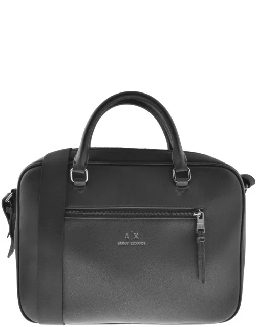 Armani Exchange Briefcase Bag Black