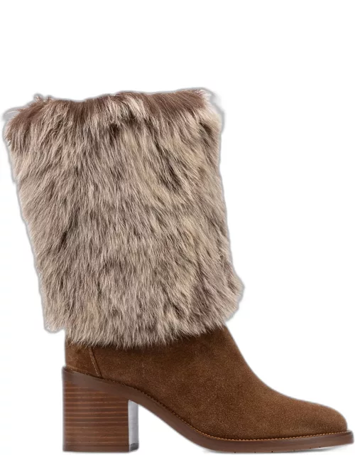 Jolie Suede Shearling Mid Boot
