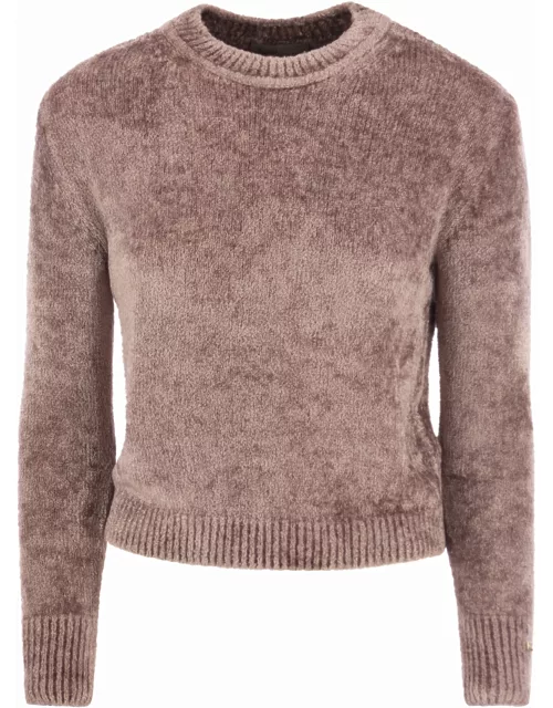 Herno Resort Pullover In Chenille Knit Sweater