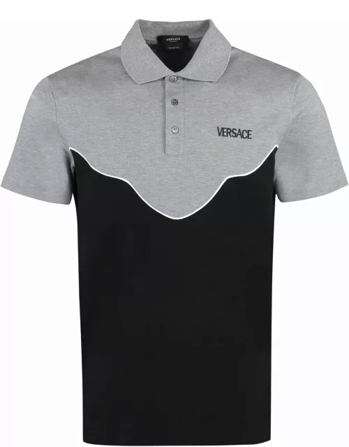 Versace Cotton-piqu Olo Shirt
