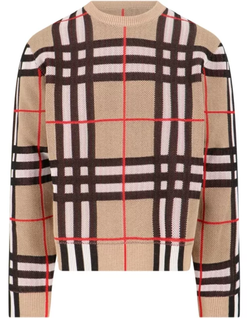 Burberry Tartan Pattern Sweater