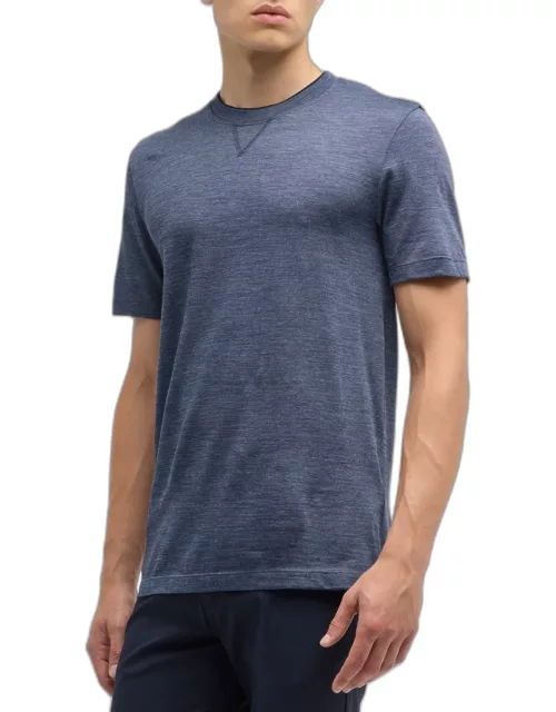 Men's Silk Melange T-Shirt