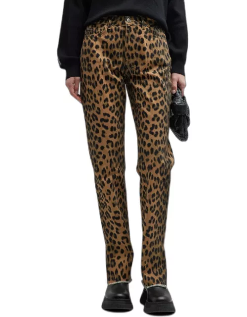 Melrose Leopard Cigarette Pant