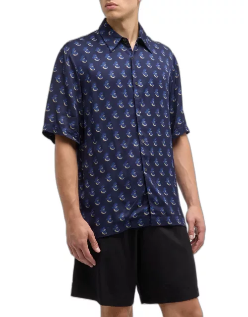 Men's Clasen Printed Short-Sleeve Shirt