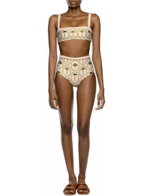 Nopal Arboleda High-Waist Bikini Bottom