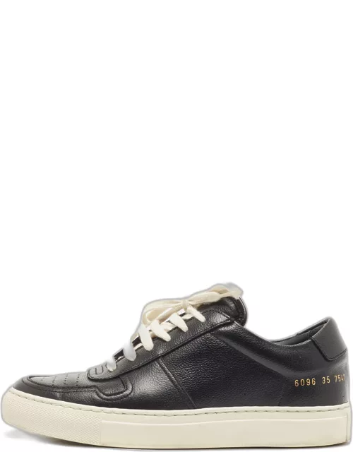 Common Projects Black Leather Bumby Low Top Sneaker