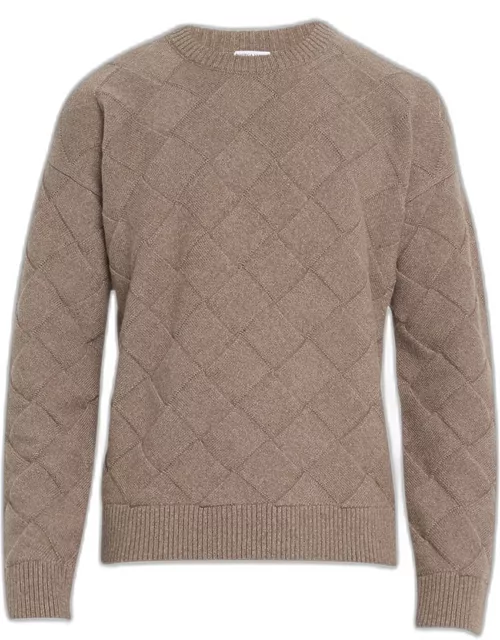 Men's Intrecciato Wool Sweater