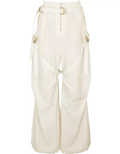 Dion Lee Harness Flight Cotton-blend Trousers - Ivory