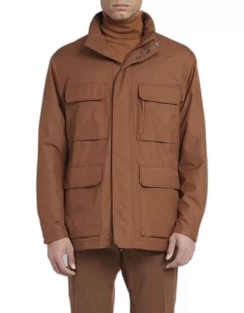 Men's Concealed Zip Field Jacket