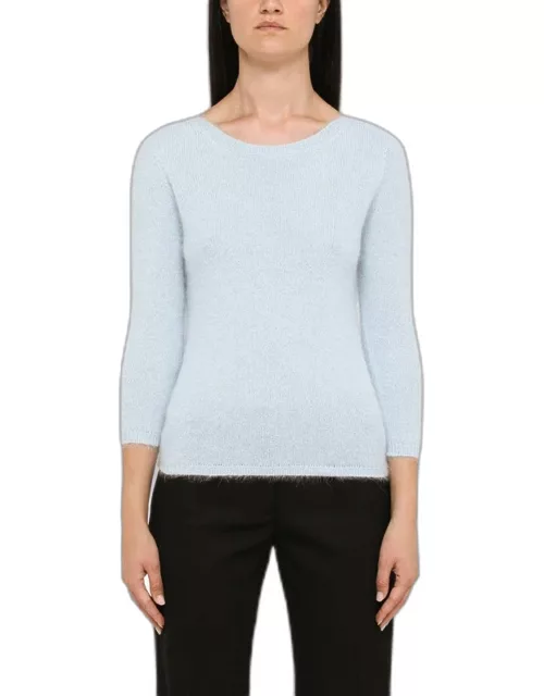 Light blue angora sweater