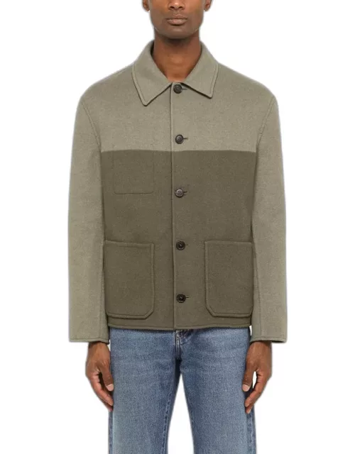 Reversible black/sable wool jacket