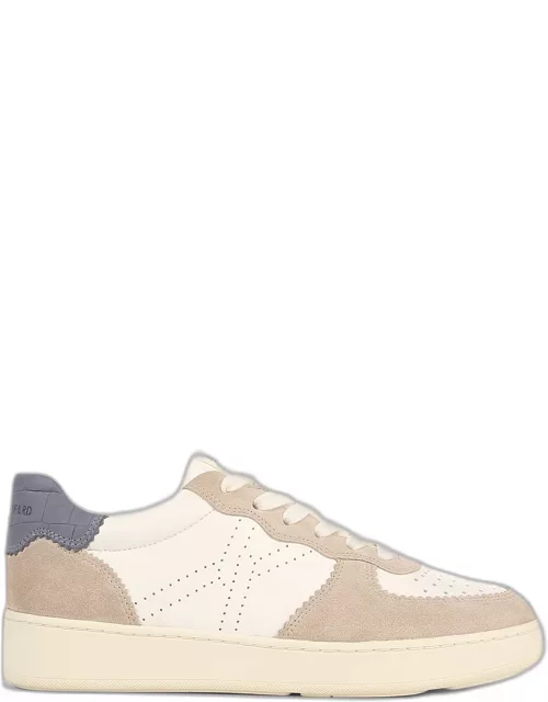 Lennox Mixed Leather Low-Top Sneaker