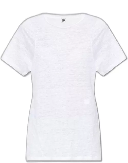 Totême Linen T-shirt With Logo