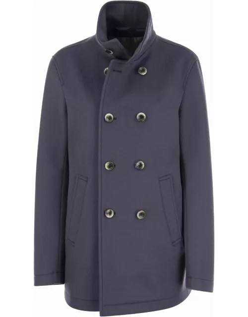 Herno Wool And Cashmere Double-breasted Coat