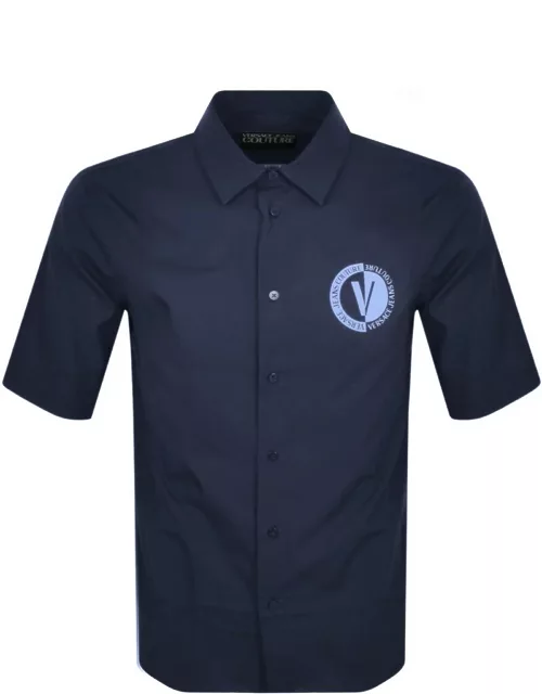 Versace Jeans Couture Short Sleeve Shirt Navy