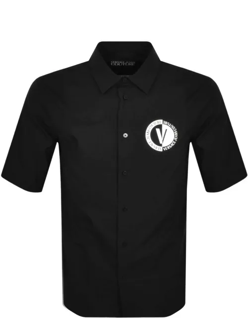 Versace Jeans Couture Short Sleeve Shirt Black