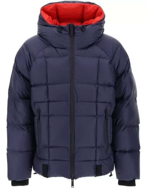 DSQUARED2 Logo print hooded down jacket