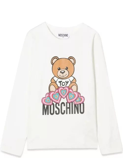 moschino teddy bear long sleeve t-shirt