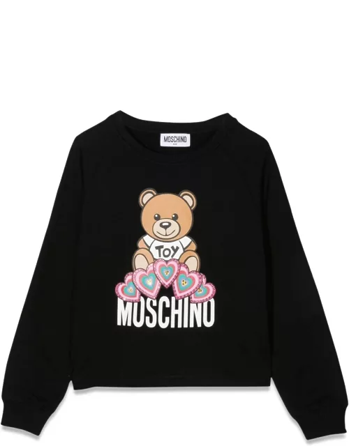 moschino teddy bear crewneck sweatshirt