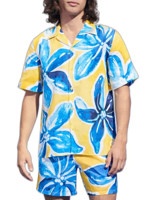 Men's Hawaiian Leaf Camp Shirt