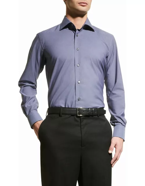 Men's Ventiquattro Anti-Crease Poplin Dress Shirt