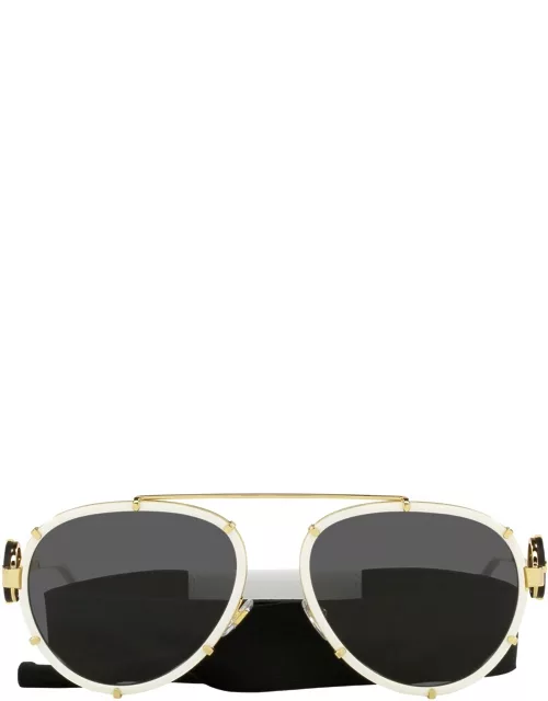 Versace Eyewear Ve2232 White Sunglasse