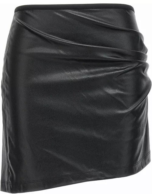 Helmut Lang Leather-effect Skirt