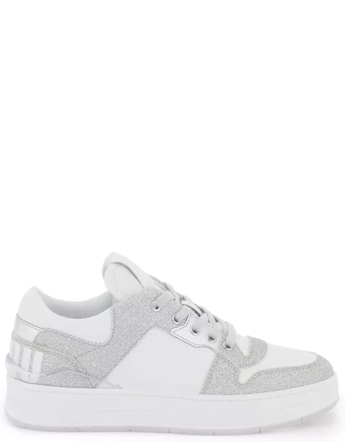 Jimmy Choo florent Glittered Sneakers With Lettering Logo