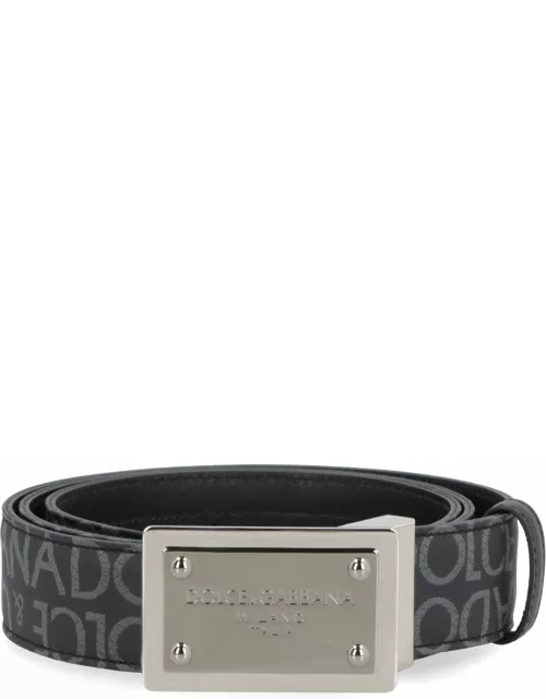 Dolce & Gabbana Logo Reversible Belt