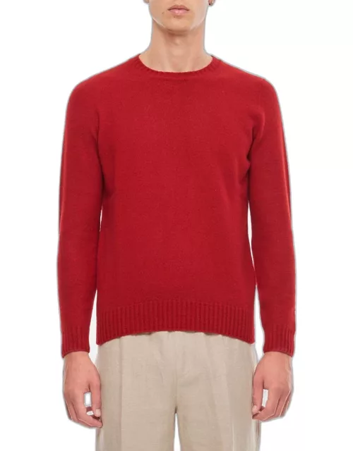 Drumohr Crewneck Wool Sweater Red