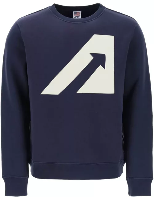 AUTRY crew-neck sweatshirt with logo print