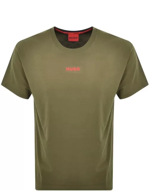 HUGO Loungewear Linked T Shirt Green