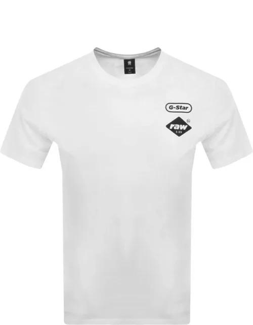 G Star Raw Compact Logo T Shirt White
