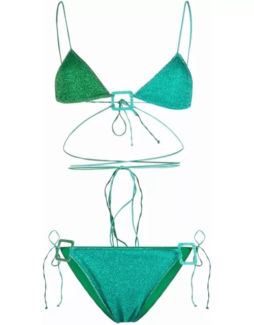 Aqua green bikini set Lumière Flirty