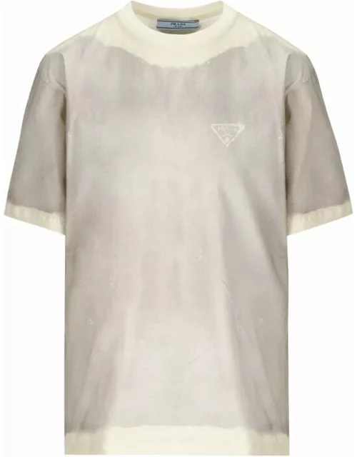 Prada Cotton Logo T-shirt