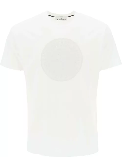 STONE ISLAND T-SHIRT WITH PRINT ON THE CHEST