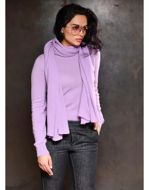 Cervinia pure Italian cashmere scarf shawl - Violet