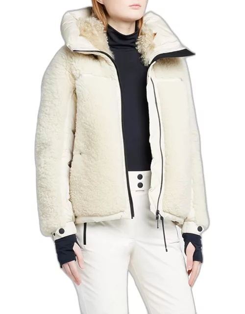 Epicea Down Shearling Bomber Jacket