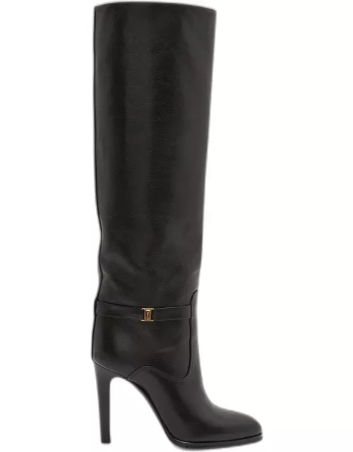Diane Leather Buckle Knee Boot