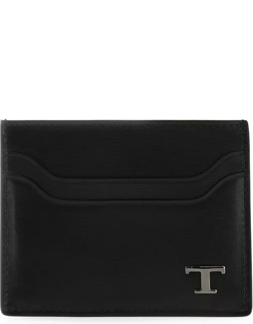 Tod's Black Leather Card Holder