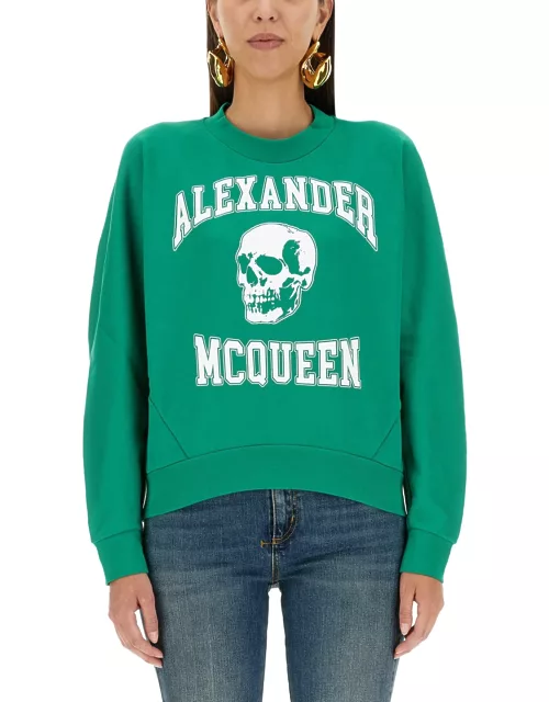 Alexander McQueen Varsity Skull Sweatshirt