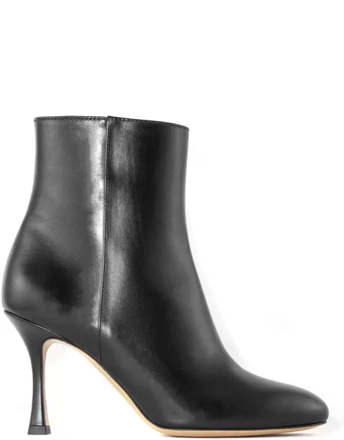 Roberto Festa Black Leather Charly Ankle Boot
