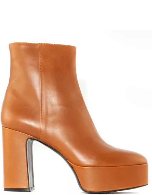 Roberto Festa Brown Leather Sindra Ankle Boot