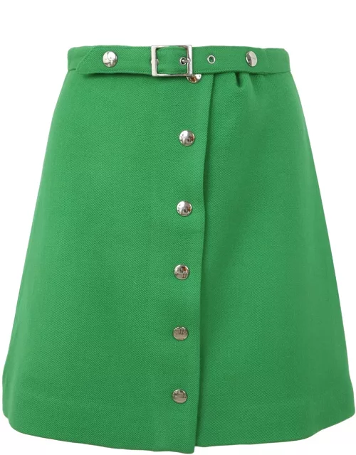 Etro Mini Skirt With Buttons In Front