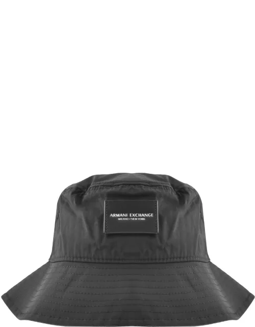 Armani Exchange Logo Bucket Hat Black