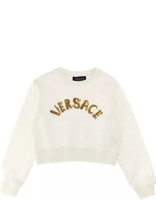Versace La Vacanza Logo Embroidery Sweatshirt